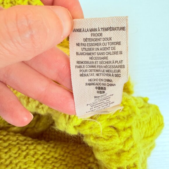 Free People Chunky Knit Deep V-Neck Sweater Pullover - Picture 7 of 8